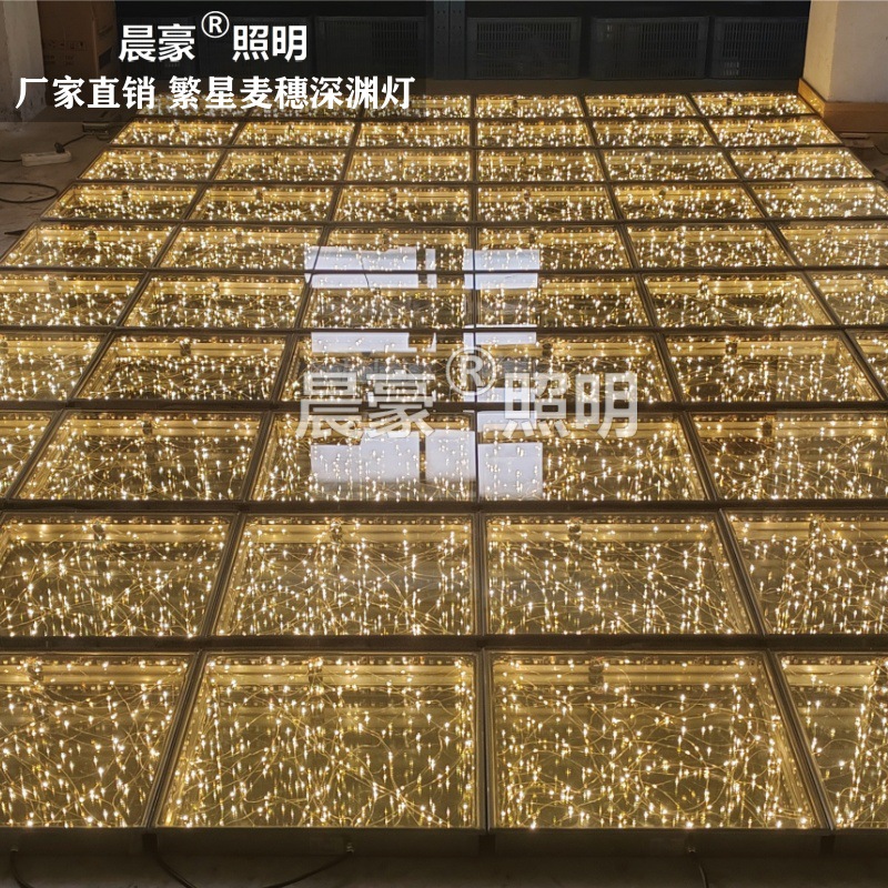 Светодиодная плитка для пола Starry Abyss, свет для свадебного декора, светильник из пшеницы