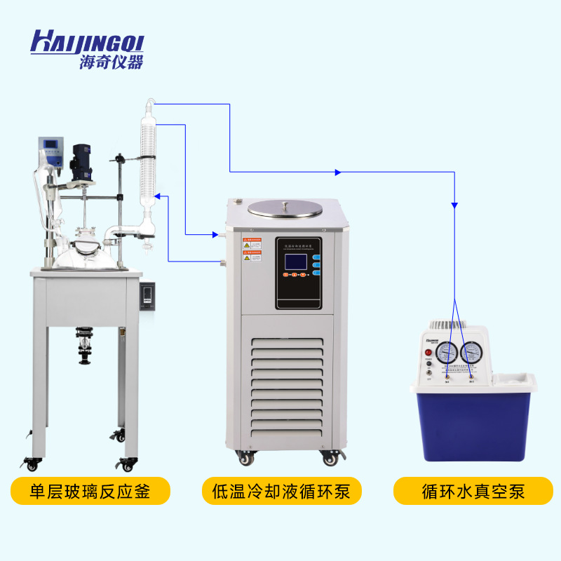 10-100L Single-Layer Glass Reactor Laboratory Electric Heating Stirrer Distillation Kettle Small Chemical Distillation Poly