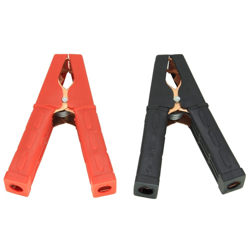 Pure Copper Crocodile Clip Car Battery Clip All-Inclusive Black and Red Small and Medium-Sized Cable Connection Clip Battery Clip