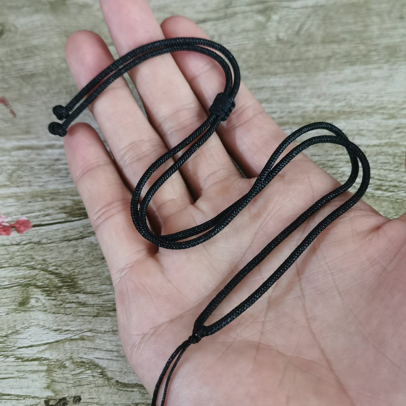 Pendant rope flat knot woven adjustable simple necklace lanyard Jade agate jade pendant for men and women