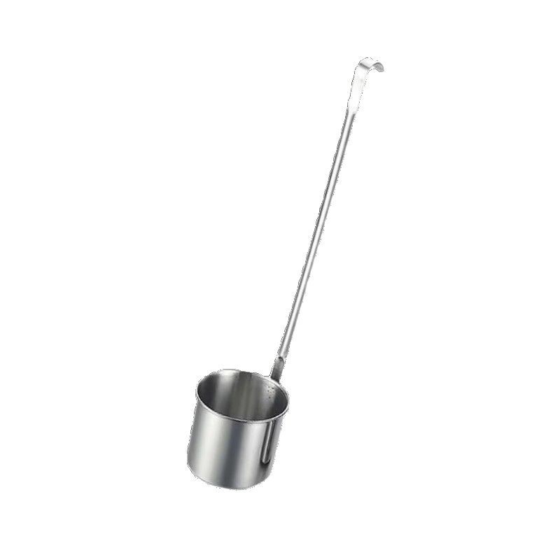 Thickened Stainless Steel Funnel with Large and Small Openings for Measuring Wine, Wine Pourer, Long-Handle Herbal Medicine Oil Pouring Tool for Home Use