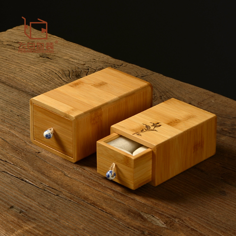Ящик с бамбуковой подкладкой, изысканная запечатанная коробка, настольный подарок, коробка для хранения, маленькая упаковка, чайная подарочная коробка, бамбуковая упаковка