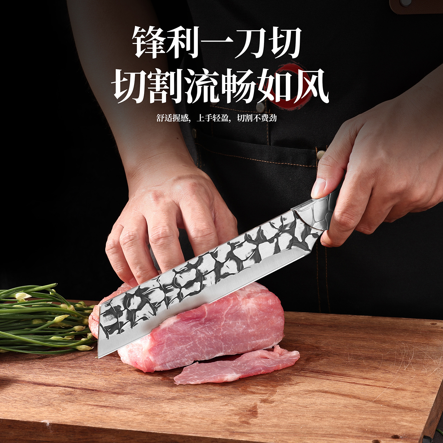 Cross-Border Wholesale Forged Ice-Sword Multi-Purpose Knife, Outdoor Knife, Household Vegetable Knife, Bone-Cutting Knife, Camping Knife