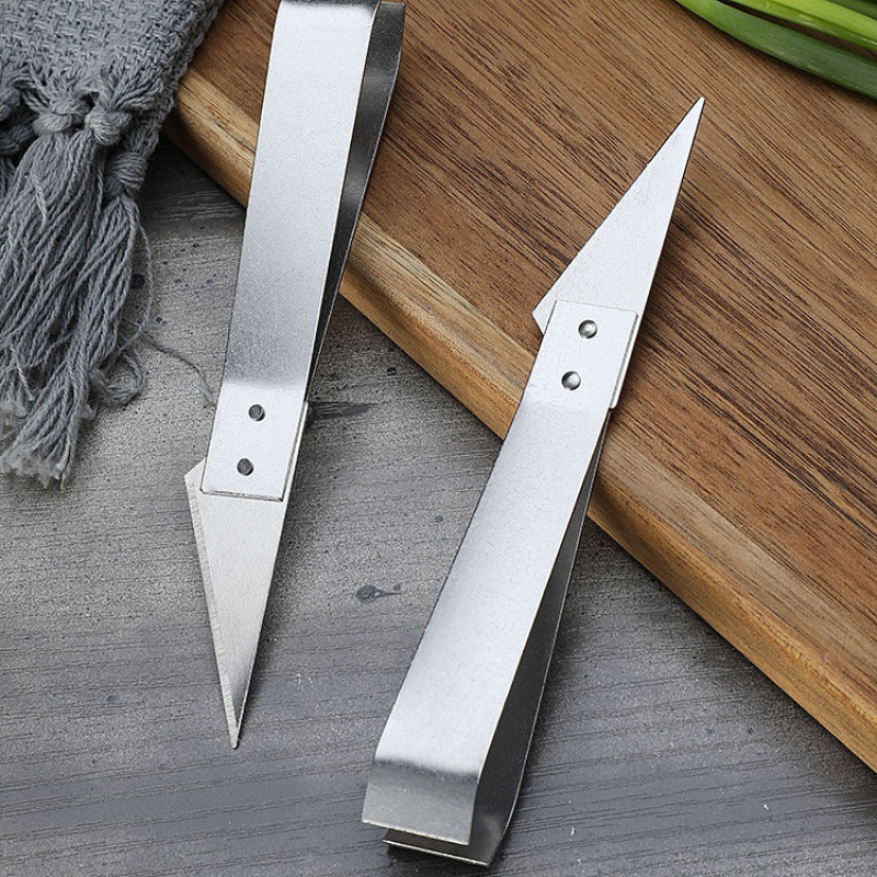 Multi-functional hair clip household stainless steel pig hair clip sausage knife market duck hair clip Chicken hair pulling clip kitchen tools