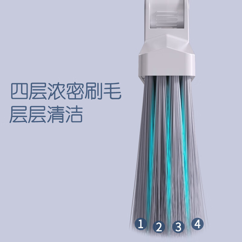 Broom and Dustpan Set, Household Rotating Windproof Comb-Type Broom, Two-Piece Set, Others