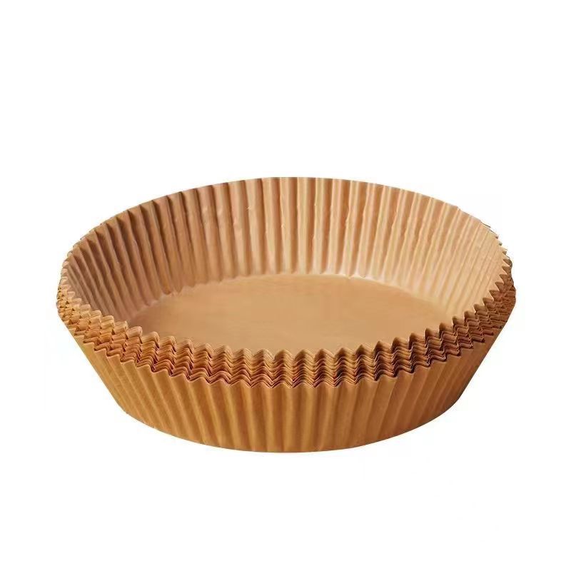 Air Fryer Special Paper Plate Household High Temperature Resistant Oil-Absorbing Paper Pad Food Oven Baking Silicone Paper Baking Paper Plate