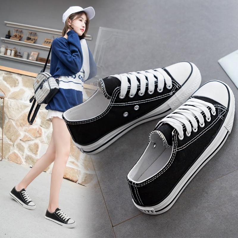 Wholesale 2025 Spring and Autumn Classic Canvas Shoes Women's Shoes Student Korean Style White Shoes Couple Style Men's Shoes Casual Sneakers