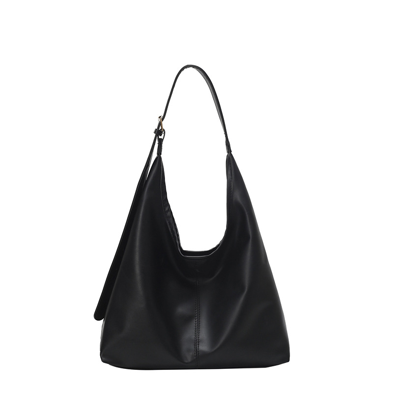 Bags for Women New Fashion Simple Shoulder Bag Large Capacity Pu Commuter Tote Bag High-End Retro Armpit Bag