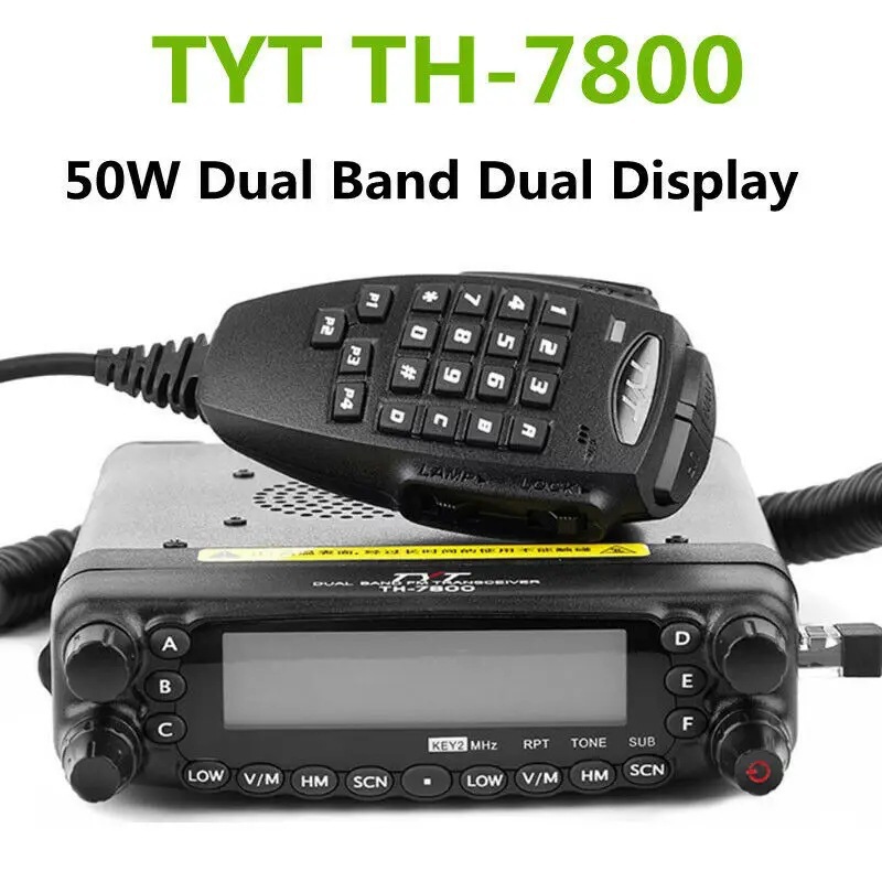 Tyt Radio Th-7800 Car Intercom 1-50 Kilometers High-Power Outdoor Self-Driving Car Radio