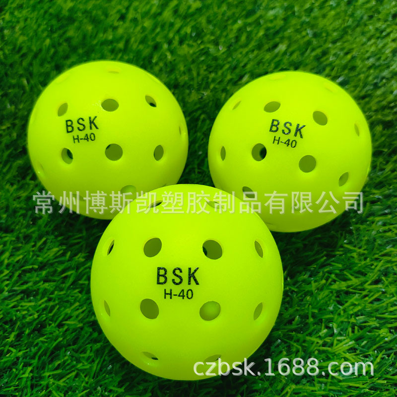 Factory Direct Sales Spot Pickleball 40-Hole Ball Hole Ball Pickleballs 74mm Molding