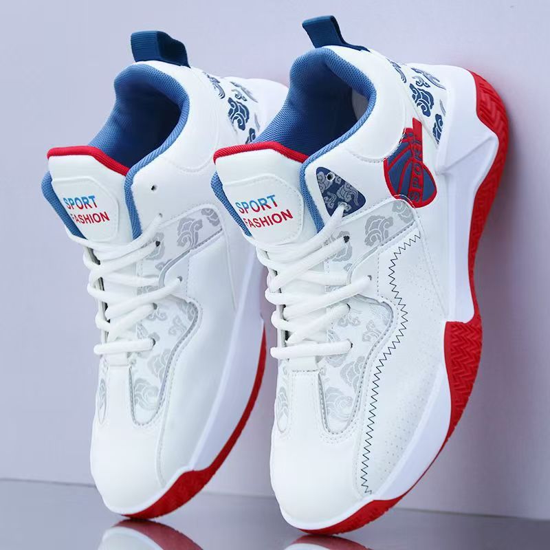 Мужские повседневные кроссовки Баскетбольные кроссовки Водонепроницаемые осенние Новые кожаные высокие кроссовки Устойчивые к износу Нескользящие кроссовки для студентов