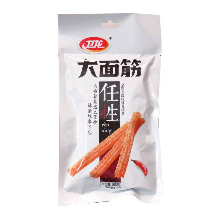 Вейлонг острые полоски 106г размер безглютеновые большие острые палочки оптом маленькие безглютеновые закуски для кампуса полная коробка