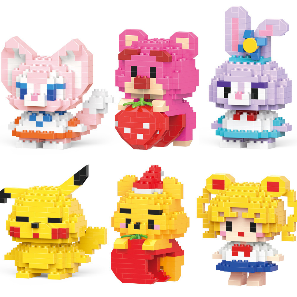 Cross-Border Compatible Lego Bricks Hot-Selling Cartoon Doll Building Blocks Blind Box Children's Educational Assembly Toys Wholesale Gifts