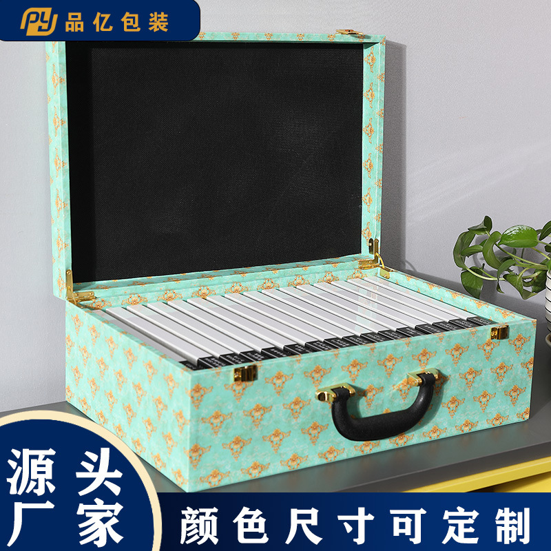 Customized Color Printing Hardcover Color Card Box Plate, Glass Color Card Box Slate Cabinet Plate Sample Display Box Material Sample