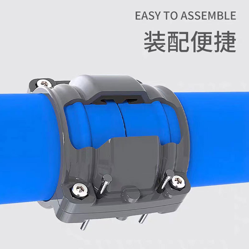 Pipe-to-pipe joint equal diameter direct quick connection aluminum alloy pipe strong and durable factory in stock direct sales Amili