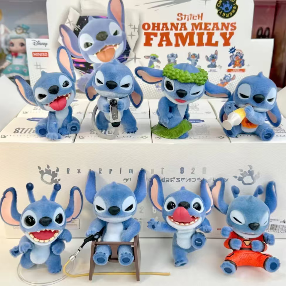 Оригинальный новый продукт Disney Стич Где плохой Слепая коробка Флокированная Слепая коробка Декорация Оптовая продажа