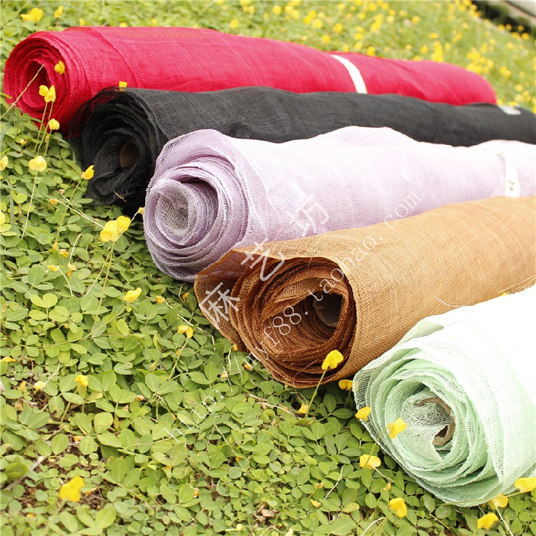 Hemp Art Workshop Imported Dyed Sisal Linen, Manila Abaca, Sisal, Head Flower Hat Decoration Material Hemp Gauze