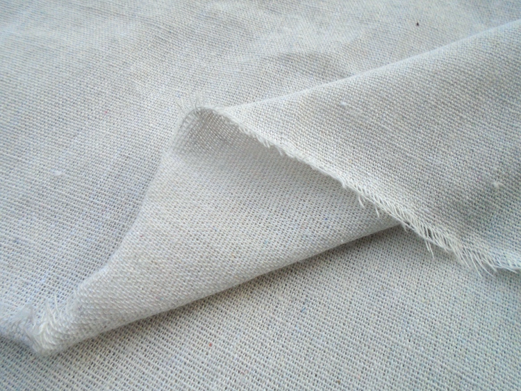 White Linen Fabric Plain Solid Color White Fabric Coarse Linen Handmade DIY Fabric Cutting Fabric