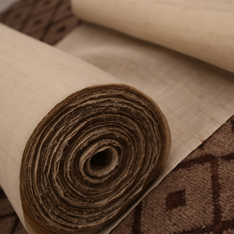 Pure Ramie Handmade Linen Blue Dyed Tie-Dye Lampshade Linen Fabric Calligraphy Painting High Density Linen Fabric DIY Linen