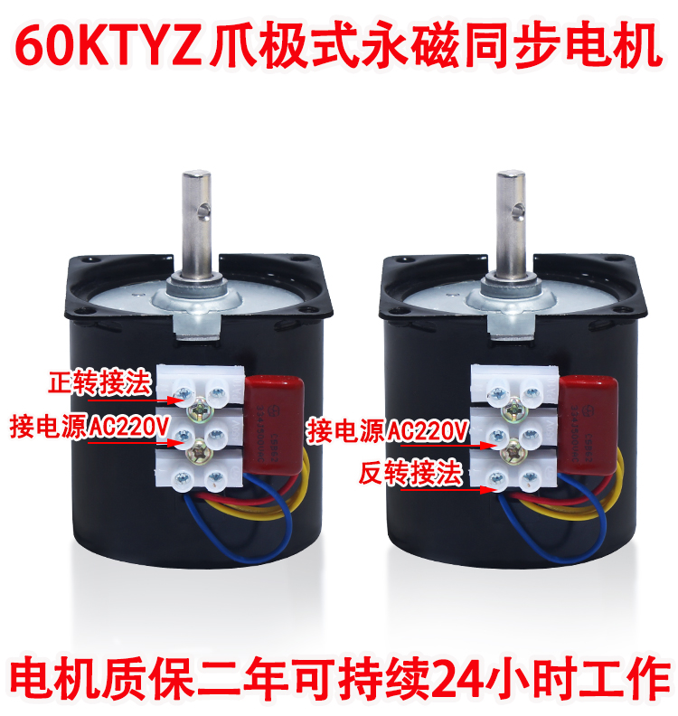 Low-Speed W6010 Motor Reduction Kt145220V Forward and Reverse Slow Claw Pole Yz Permanent Magnet Synchronous Motor Xiangrongfei