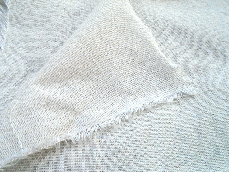 Белая льняная ткань однотонная белая грубая лен ручная работа DIY ткань для резки