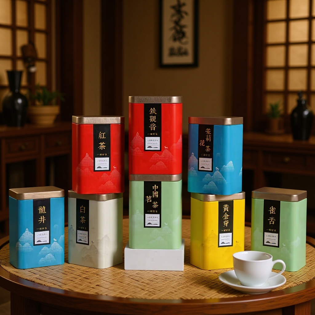 125g Tea Leaves 250g Green Tea Longjing Tea Leaves Canister Jinjunmei Small Seed Black Tea Tin Empty Can Tea Can Metal Manufacturer