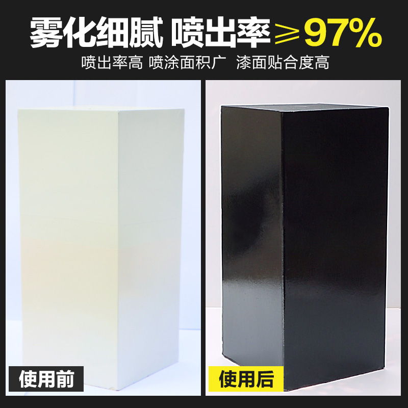 Baotili Household Spray Paint Can Hand-Cranked Automatic Car Electric Vehicle Black Wheel Hub Color Change Spray Paint Matte Bright Black Paint