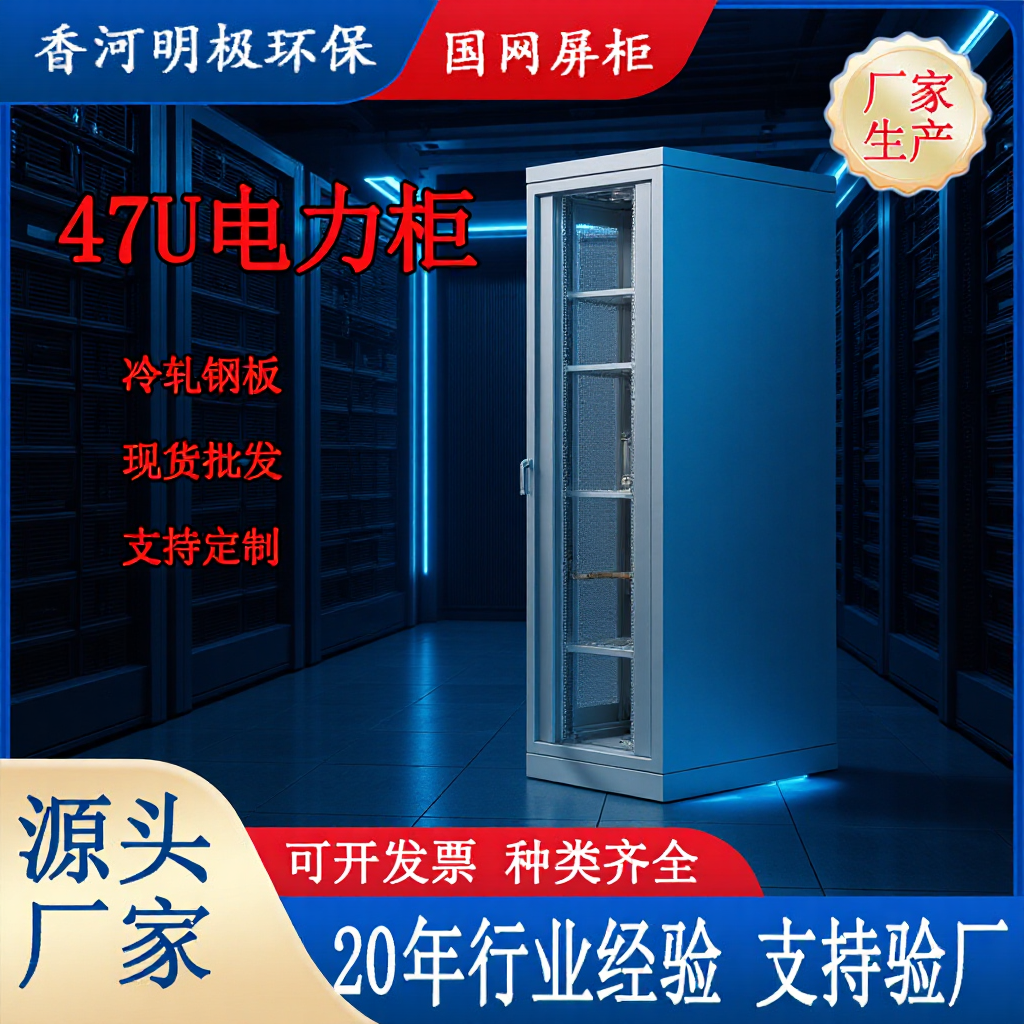 Производитель шкафов для электроэнергии, индивидуальный шкаф из холоднокатаной стали для национальной сети, напольный шкаф для мониторинга серверов 47U