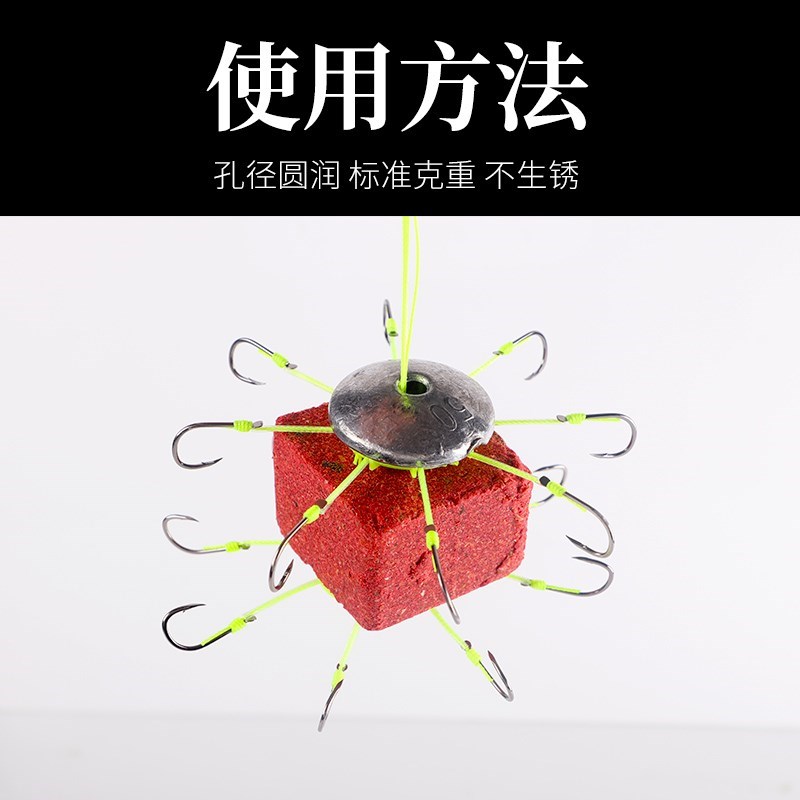 Flip Lead Round Lead Sinker Round Cake Lead Fishing Tackle Fish ----- New Ok--August Repair Ok