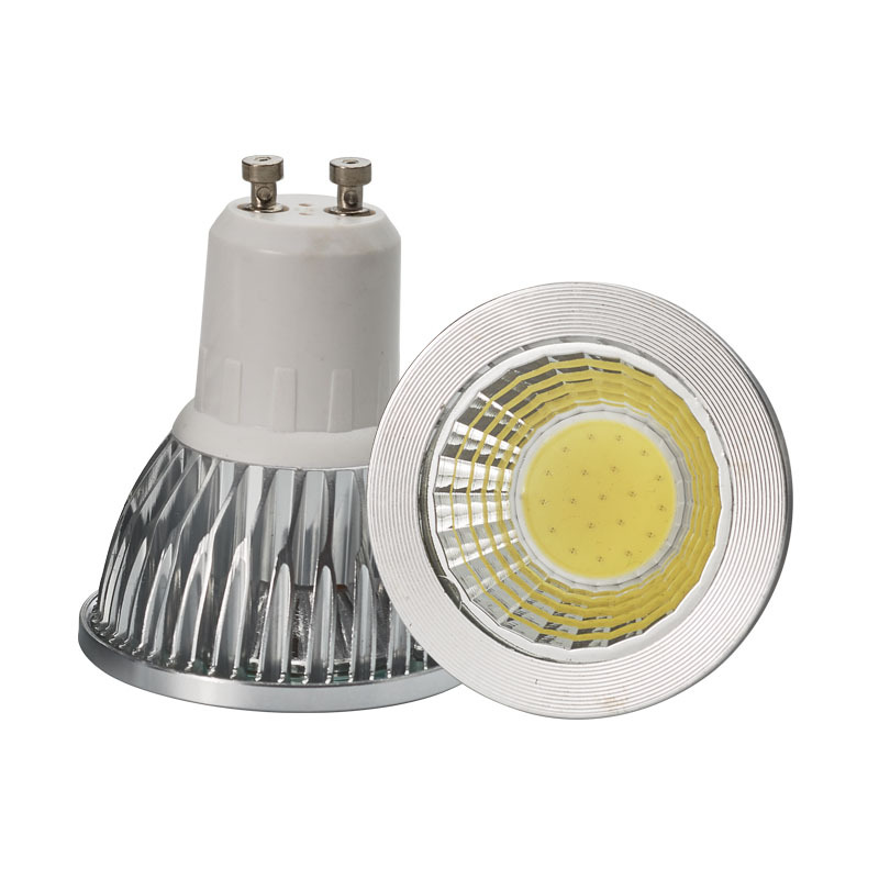 Led lamp cup GU10 home E27 aluminum shell COB spotlight 7W12W15W wide pressure commercial ceiling light color light source