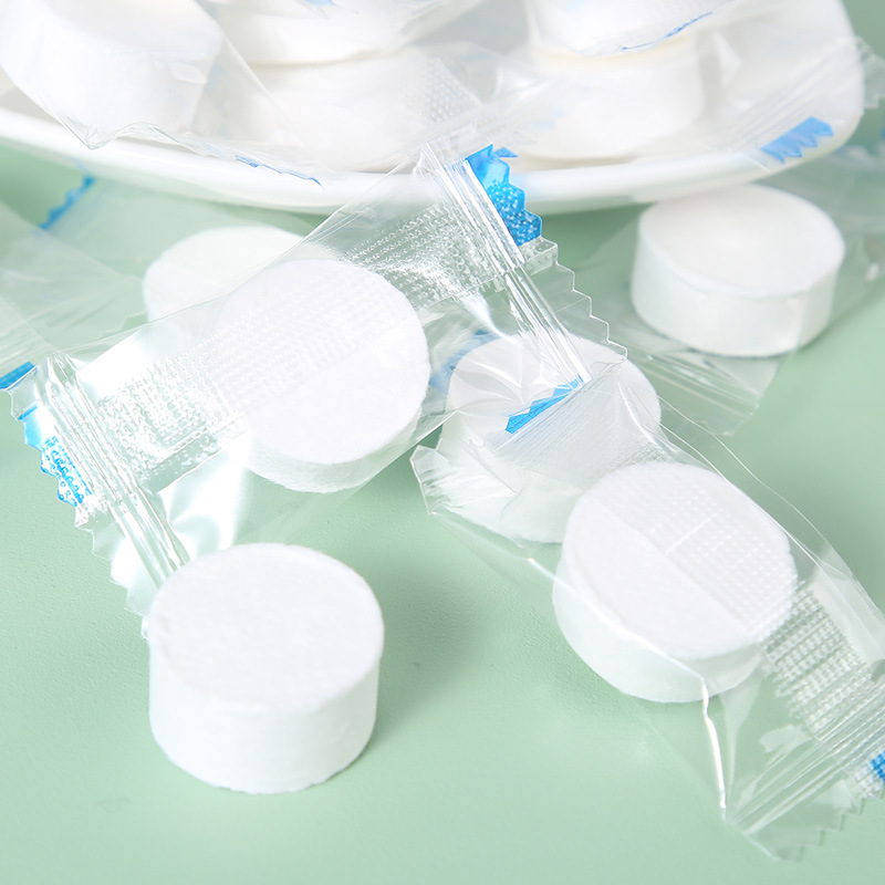 Travel Portable Face Towel Non-Woven Beauty Cleansing Towel 100Pcs Disposable Compressed Towel Pure Cotton Portable