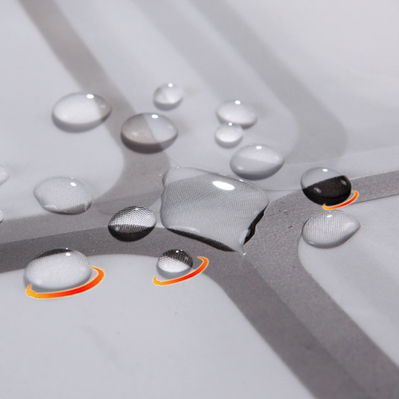 Cross-border Printed Large Square Waterproof Shower Curtain PEVA Thickened Bathroom Bathroom Shower Partition Curtain Bathroom Curtain