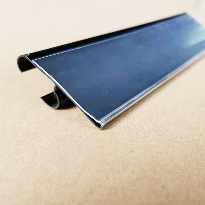 Supermarket Price Tag Pvc Card-Type Price Strip Supermarket Shelf Price Tag Thickened Glass Card Strip Extruded Profile