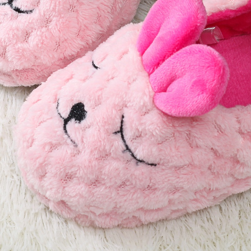 Cross-border supply of new children's cotton slippers autumn and winter warm home corn down rabbit cotton slippers