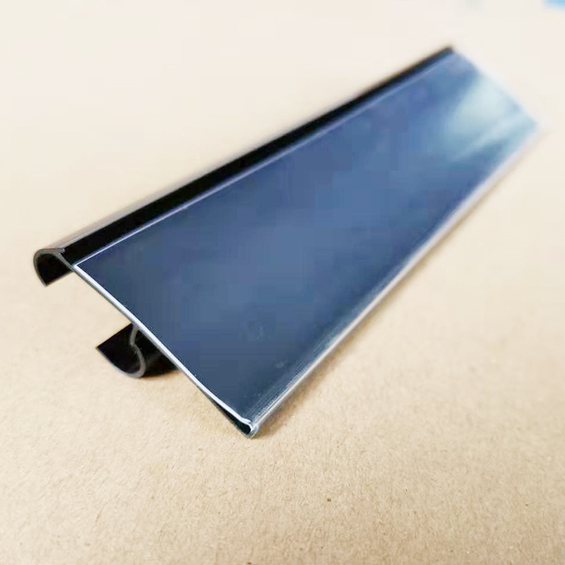Supermarket Price Tag Pvc Card-Type Price Strip Supermarket Shelf Price Tag Thickened Glass Card Strip Extruded Profile