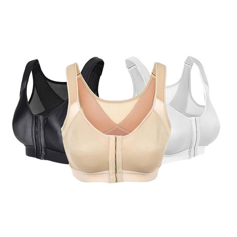 Sports Bra Women's All-In-One Fixed Cup Large Breast Shockproof Fitness Running Breathable Yoga Vest Bra Wholesale