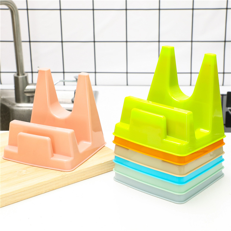 Pot Cover Rack Household Chopping Board Rack Storage Rack Knife Rack Chopping Board Rack Kitchen Nail-free Plastic Multifunctional Chopping Board Rack