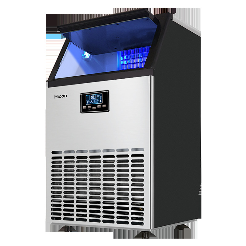 Wellcome Intelligent Commercial Ice Maker 55kg Automatic Water Inlet Milk Tea Shop Bar Square Ice Large Ice Maker