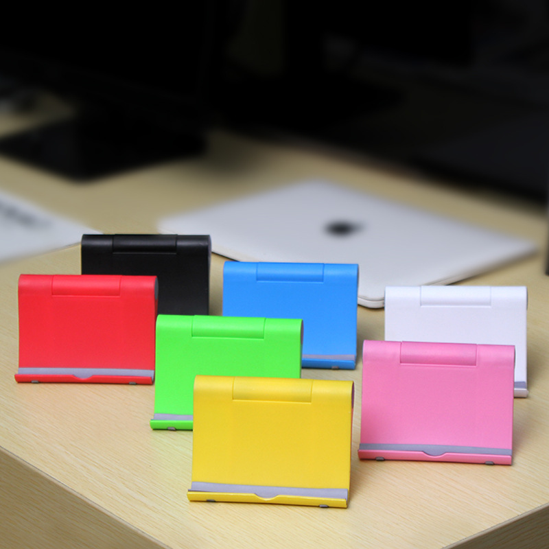 Factory Ready-Made Plastic Multifunctional Lazy Folding Bedside Phone Holder Desktop Phone and Tablet Stand with Logo Customization