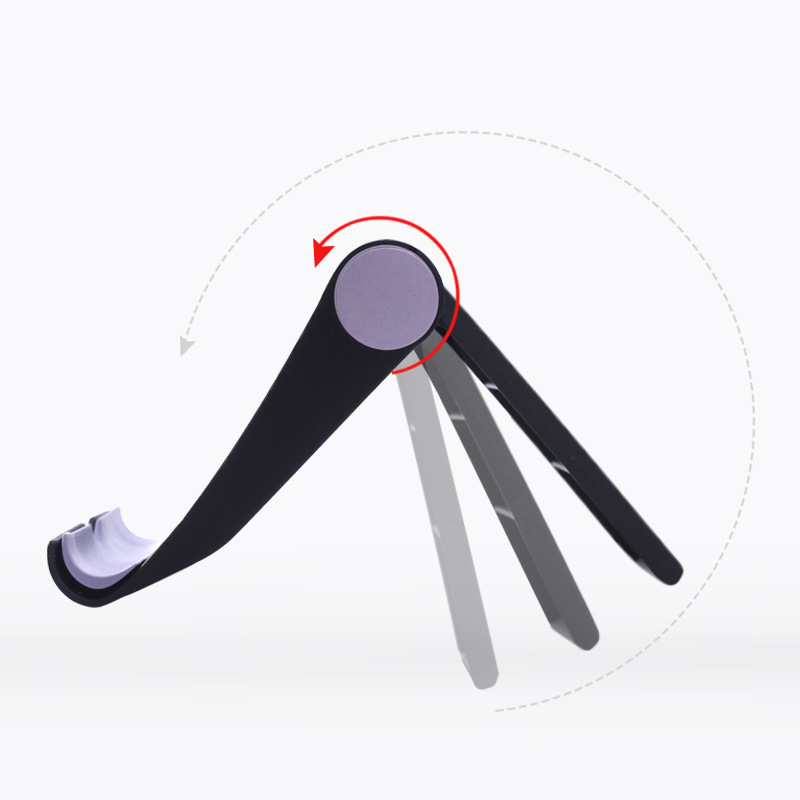 Factory Ready-Made Plastic Multifunctional Lazy Folding Bedside Phone Holder Desktop Phone and Tablet Stand with Logo Customization