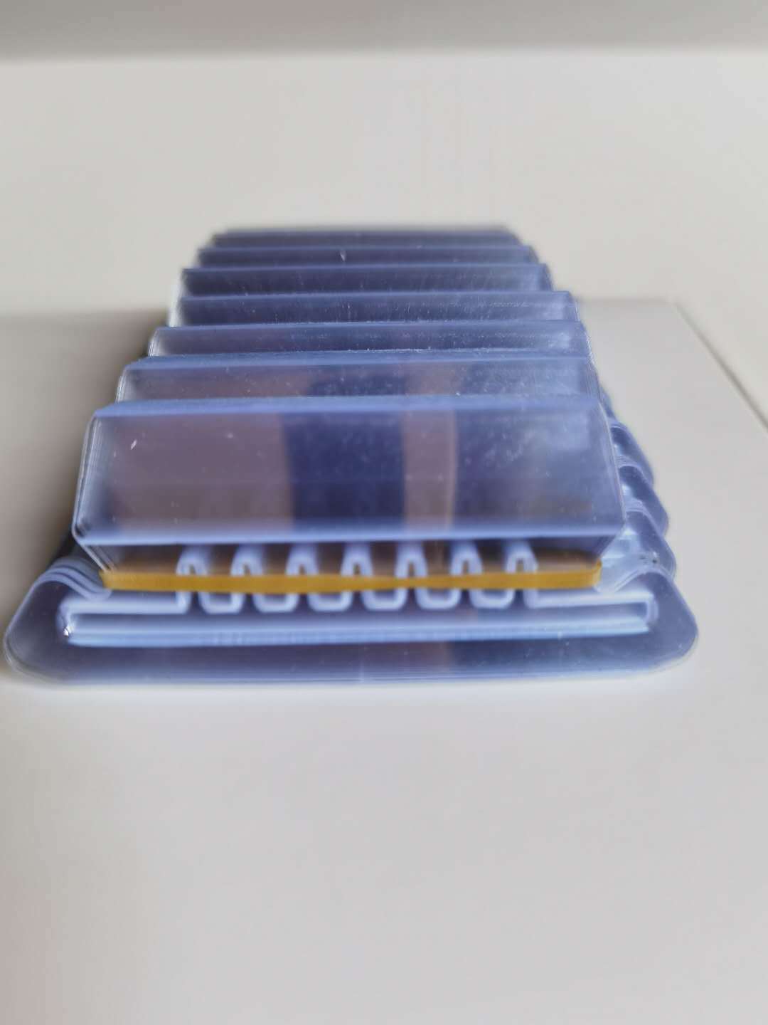 Factory Index transparent PVC label clip split PVC soft tooth card clip transparent clip