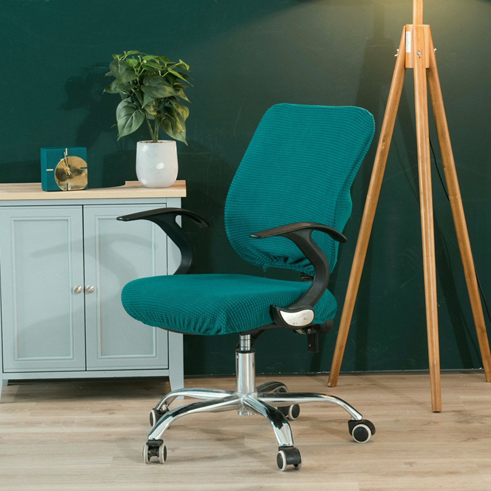 Split chair cover office computer armrest half chair cover elastic swivel chair cover wholesale