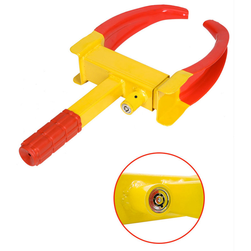 Horn vise lock property car anti-theft lock vise type car tire lock household thickened horn wheel lock