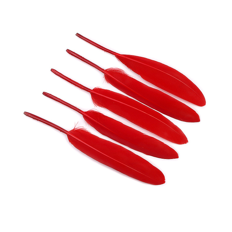 20 Colors in Stock, Colorful Goose Feathers, Small Straight Knives, Feathers, DIY Kindergarten Craft Materials