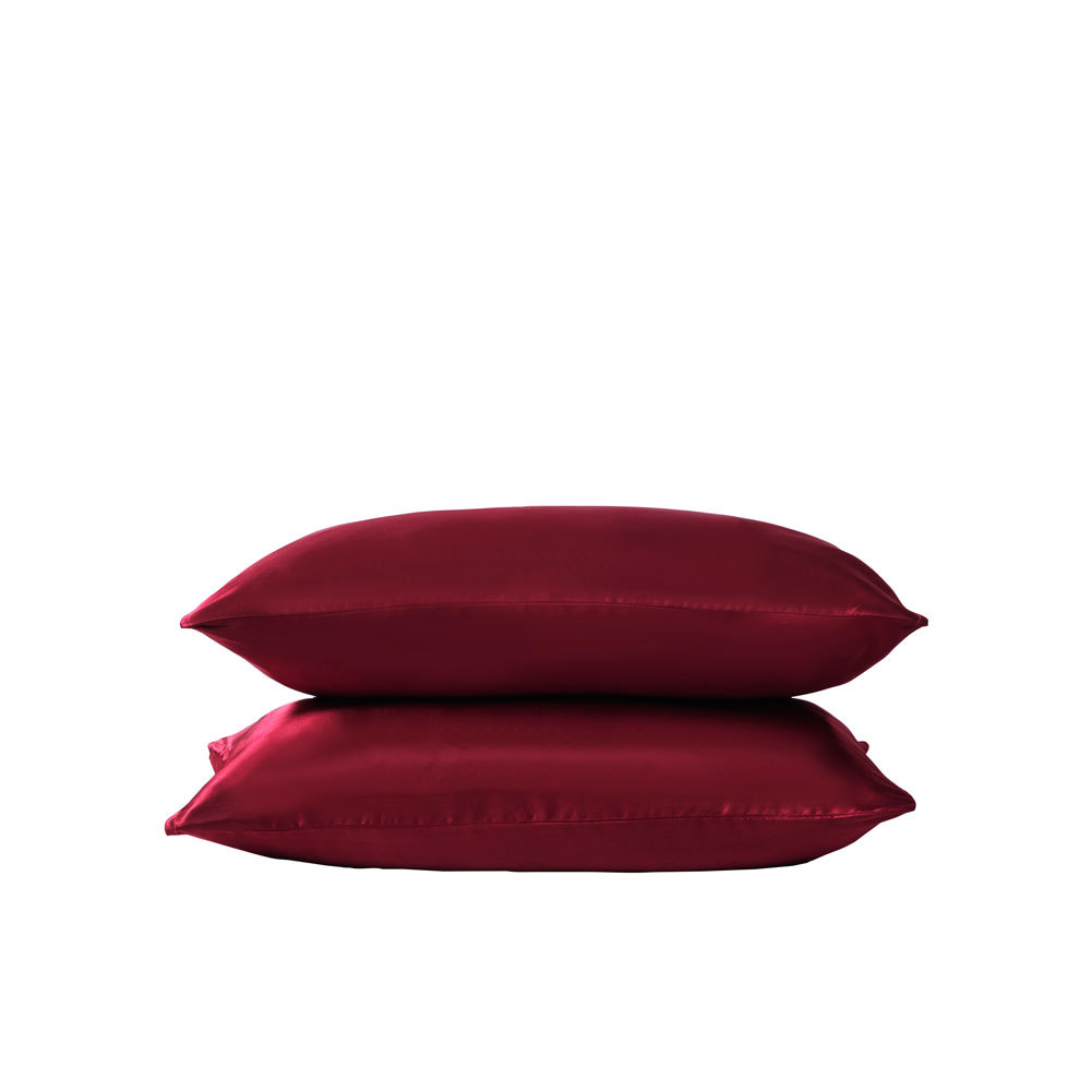 Foreign trade simulation silk pillowcase Amazon Satin cold pillowcase Europe and the United States cross-border export pillowcase solid color