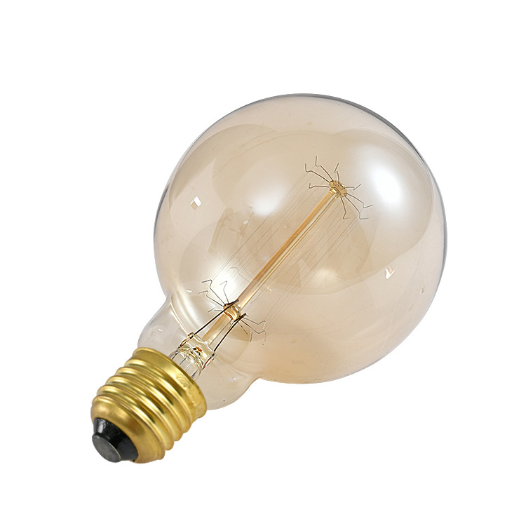 [G95 Straight Wire] Edison Retro Dimmable Bulb G95 Vertical Wire Fireworks Antique Medium Dragon Ball Bulb