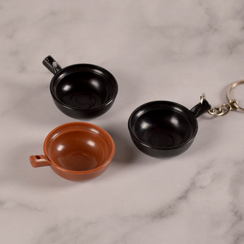 Simulation Blue and Flower Bowl Plate Steamer Miniature Food and Play Container Mini Kitchenette Handmade DIY Soft Pottery Clay Utensil