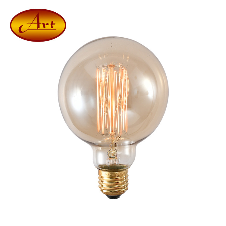 [G95 Straight Wire] Edison Retro Dimmable Bulb G95 Vertical Wire Fireworks Antique Medium Dragon Ball Bulb