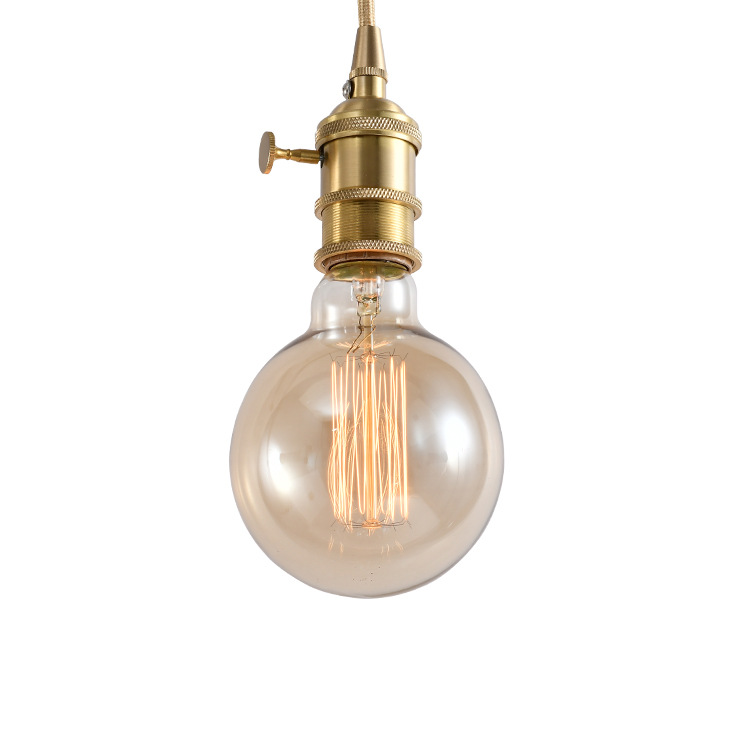 [G95 Straight Wire] Edison Retro Dimmable Bulb G95 Vertical Wire Fireworks Antique Medium Dragon Ball Bulb