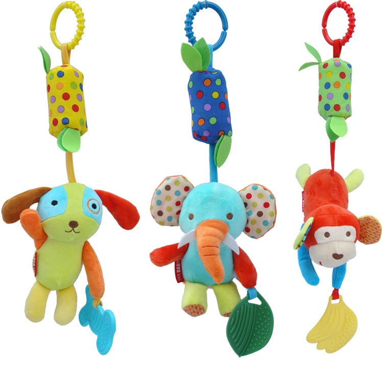 Skkbaby New Animal Big Wind Chimes 6 Options Wind Chimes with Teether Hanging